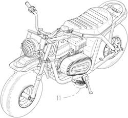 Two-wheel-drive off-road motorcycle