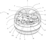 FUZE COMPRISING A SELF-DESTRUCTION DEVICE FOR A GYRATORY PROJECTILE