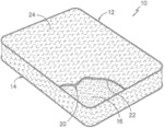 MATTRESS WITH FLAME BARRIER CAP AND RELATED METHOD
