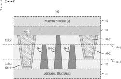 INTERCONNECTS FORMED USING INTEGRATED DAMASCENE AND SUBTRACTIVE ETCH PROCESSING