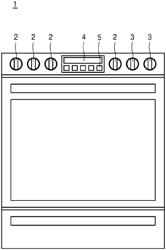 Knob assembly for cook top