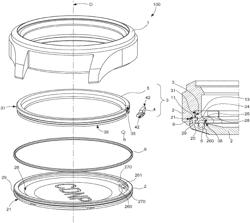 Sub-assembly of external parts for timepiece or watch or a piece of jewellery