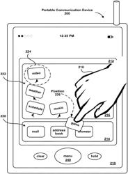 Portable electronic device with interface reconfiguration mode