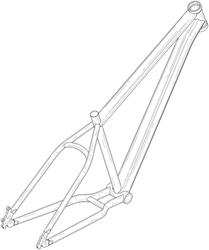 Frame for bicycle or electric bicycle