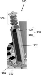 FUEL CELL COLUMN INCLUDING STRESS MITIGATION STRUCTURES