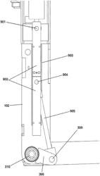 Multiple use actuation system for vertical rail liftgate