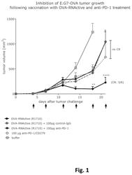 COMBINATION OF VACCINATION AND INHIBITION OF THE PD-1 PATHWAY