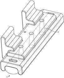 Buoyancy tank with integrated cylindrical structures