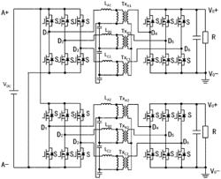 Three-phase transformer assembly and power module