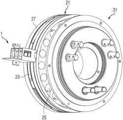 Holding apparatus for a slip ring unit, slip ring bridge, slip ring unit, electric machine, and wind turbine