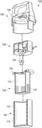 Photoelectrocatalytic device for water disinfection