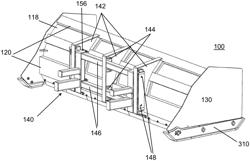 Material pusher with floating coupler