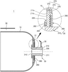 Pressure vessel boss and pressure vessel having same