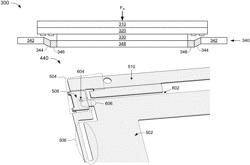 Single-bracket support structure for force sensing and haptic feedback