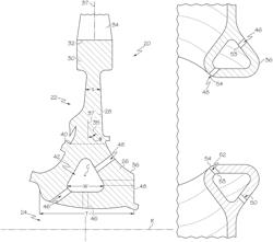 Turbomachine rotor disk with internal bore cavity