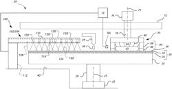 GAS ENTRAINMENT DURING JETTING OF FLUID FOR TEMPERATURE CONTROL IN CHEMICAL MECHANICAL POLISHING