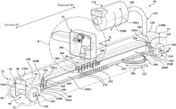 Loop latch release for power long rail assembly