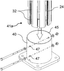 Assembly for erecting and dismantling a common tower adjacent a building structure and a method of erecting and dismantling the same