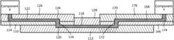 Continuous interconnects between heterogeneous materials