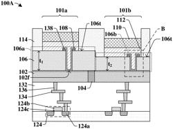 Hard mask layer below via structure in display device