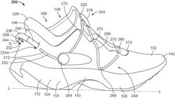 ARTICLE OF FOOTWEAR HAVING A CLOSURE SYSTEM