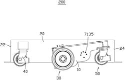 ROCKING ARM STRUCTURE PROVIDING ADDITIONAL-WHEEL SUPPORT AND DEVICE HAVING THE SAME