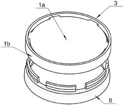 SNAP-ACTION NON-SEPARABLE CONNECTION BETWEEN A LID AND CONTAINER, THE LATTER INTENDED PARTICULARLY FOR BEVERAGES