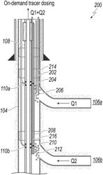 DETERMINING OIL AND WATER PRODUCTION RATES IN MULTIPLE PRODUCTION ZONES FROM A SINGLE PRODUCTION WELL