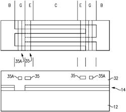 TEMPERATURE COMPENSATED SURFACE ACOUSTIC WAVE DEVICES WITH MULTIPLE BURIED MASS LOADING STRIPS