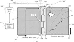 Digital systems and processes for cutting and creasing corrugated cardboards