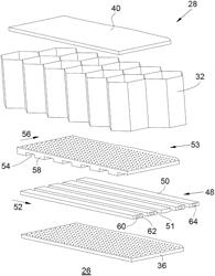 Sound-absorbing panel with a cellular core and a de-icing system