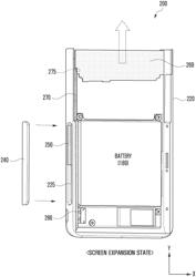 Electronic device including flexible display and antenna