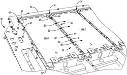 Electric powertrain system with multi-module battery pack and intermodule thermal barrier