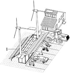 Mobile autonomous solar-wind electrical station