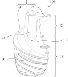 Screw assembly for food processor