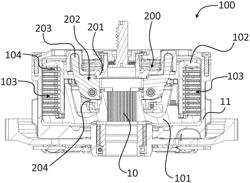 Clutch with centrifugal assembly, especially for a motorcycle