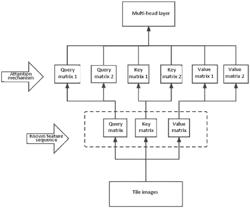 Pedestrian re-identification method and apparatus based on local feature attention