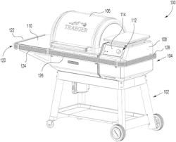 GRILL DEVICES WITH ACCESSORY RAIL ASSEMBLIES, AND RELATED ACCESSORIES