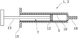 Packaging having sliding layer and method for pharmaceutical and cosmetic substances and preparation for producing same