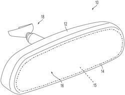 Interior rearview mirror assembly with display and tilt mechanism