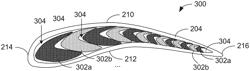 Fan blade with intrinsic damping characteristics