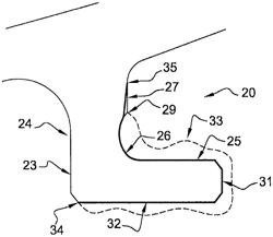 Method for repairing an upstream rail of a turbine engine turbine casing