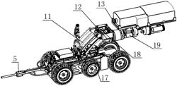 Pipeline radar and television inspection robot