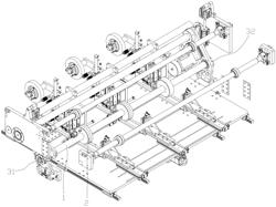 TRANSFER ADHESIVE WHEEL DEVICE OF ONLINE ADHESIVE PASTING MECHANISM, CONTROL METHOD, ASSEMBLY AND MECHANISM