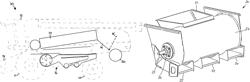 Apparatus for chopping and discharging crop residue from a combine harvester