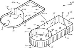 Food containers with gas diversion