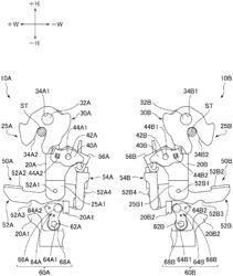 Vehicle door locking device and vehicle door locking set