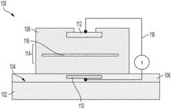 Micro-scale device with floating conductive layer