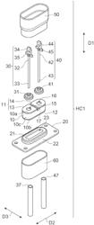 HIGH-VOLTAGE FEED-THROUGH CAPACITOR