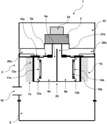 Filter device and method for dedusting same